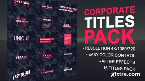 Videohive Minimal Corporate Titles 50270273