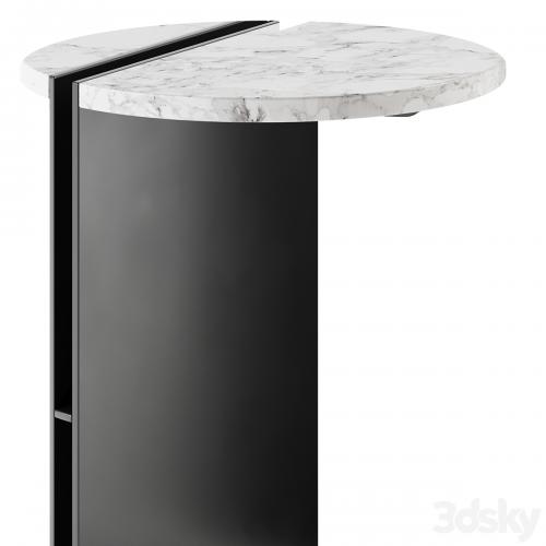 Maami Home HALF CALACATTA VIOLA Marble Side Tables