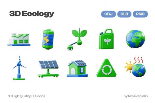 Ecology 3D Illustration