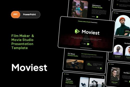 Movies - Film Maker & Studio PowerPoint Template