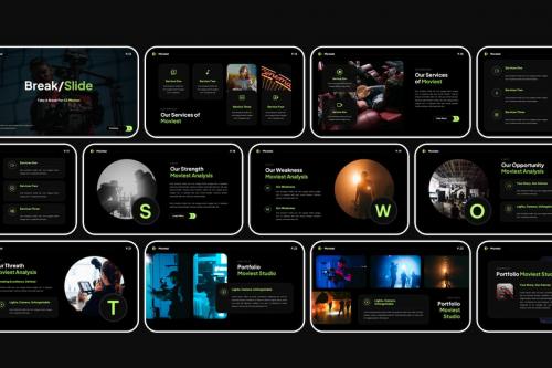 Movies - Film Maker & Studio PowerPoint Template