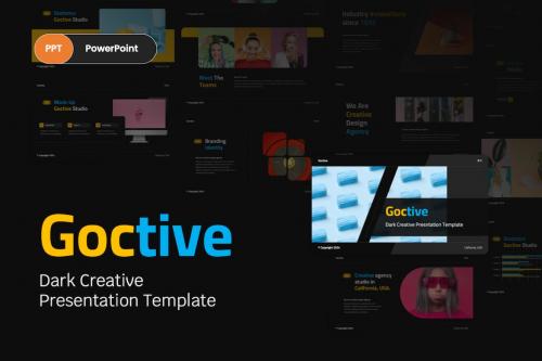 Goctive - Dark Creative PowerPoint Template