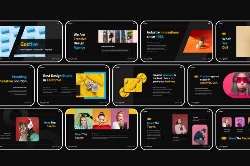 Goctive - Dark Creative PowerPoint Template