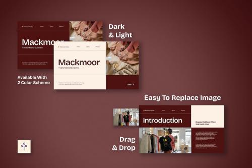 Maroon Grotesque Fashion Brand Guidelines 003