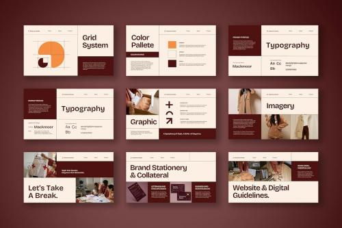 Maroon Grotesque Fashion Brand Guidelines 003