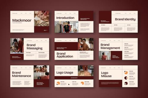 Maroon Grotesque Fashion Brand Guidelines 003