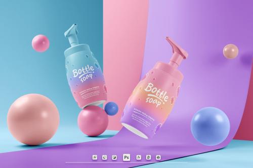 Bottle Soap Mockup