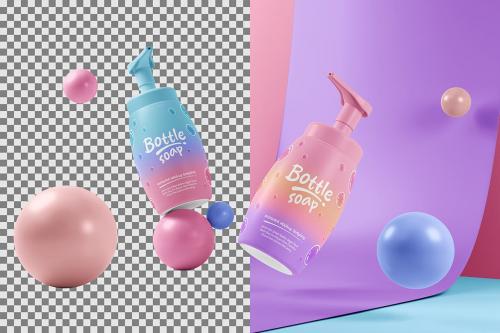 Bottle Soap Mockup