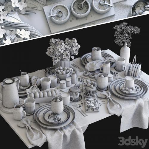 Table setting 37. Breakfast - 4. V-ray