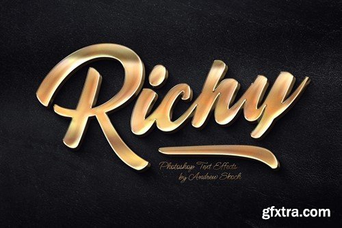 Gold Text Effects MRUZJTF