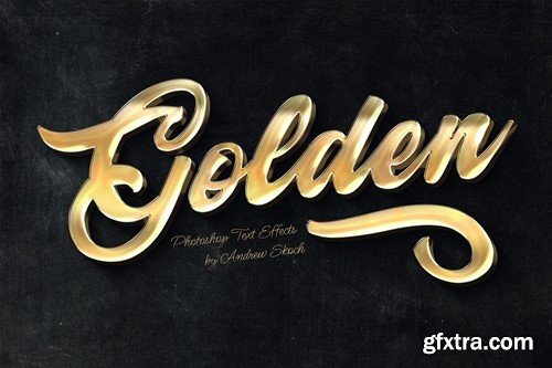 Gold Text Effects MRUZJTF