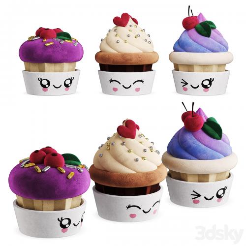 Children's Toy Plush Cupcake