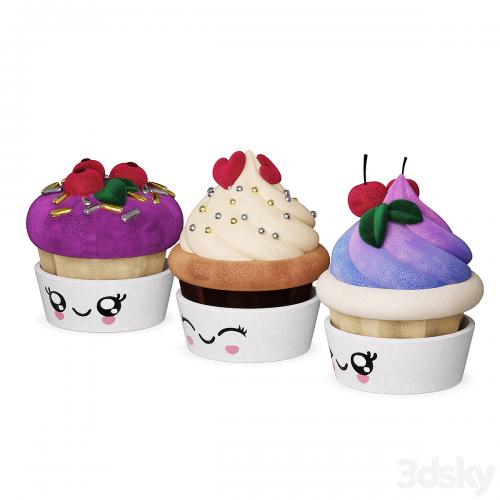 Children's Toy Plush Cupcake