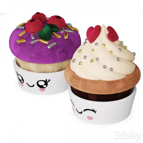 Children's Toy Plush Cupcake