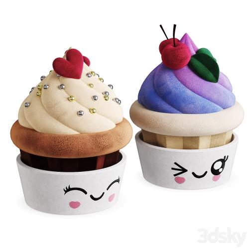 Children's Toy Plush Cupcake