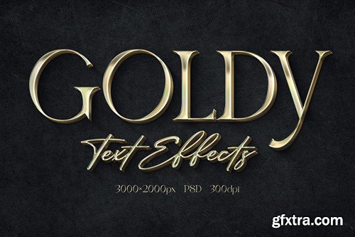 Gold Text Effects MRUZJTF