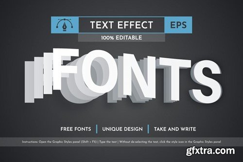 Notes - Editable Text Effect, Font Style DWPRFCR