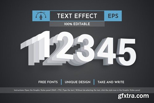 Notes - Editable Text Effect, Font Style DWPRFCR