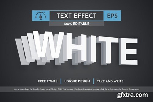 Notes - Editable Text Effect, Font Style DWPRFCR