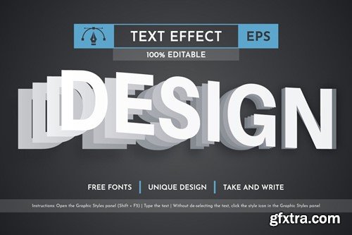 Notes - Editable Text Effect, Font Style DWPRFCR