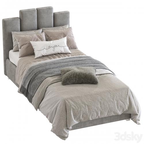 Bed with a soft headboard 10