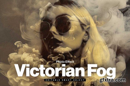 Vintage Victorian Fog Photo Effect Template FY3GSYZ