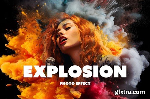 Cinematic Explosion Photo Effect W8FXT7W