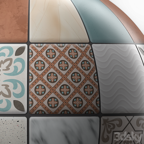 Tiles Materials- Moroccan Mosaic Tile | Pbr 4k Seamless