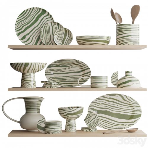 Set of dishes