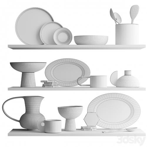 Set of dishes