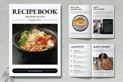 Cook Book Recipe Book Template Brochure Layout