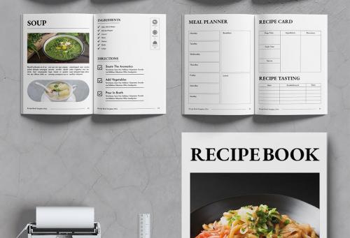 Cook Book Recipe Book Template Brochure Layout