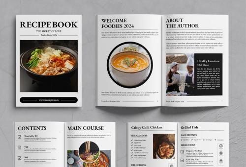 Cook Book Recipe Book Template Brochure Layout