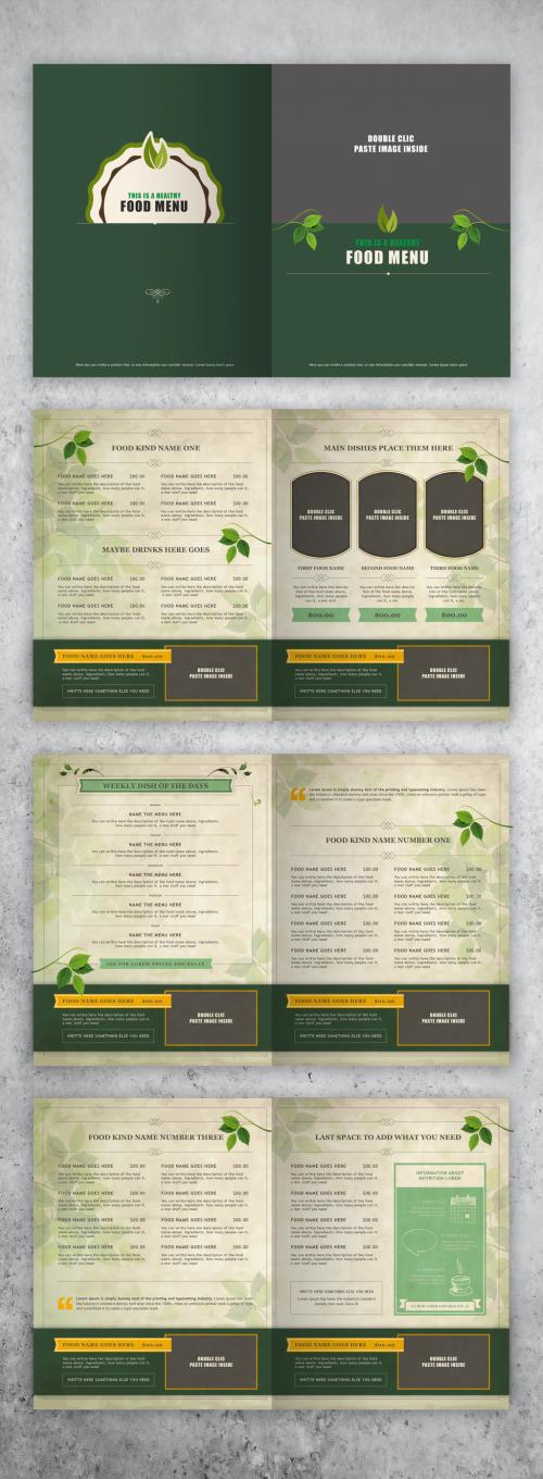 Heathy Food Menu Layout - 358117039