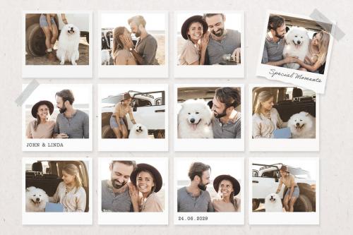 Simple Photo Collage Mood Board Template
