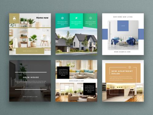 Real Estate Social Media Layouts - 358146311