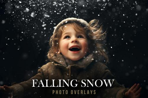 Realistic Falling Snow Photo Overlay PNG