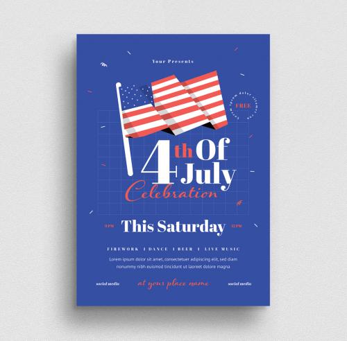 4th of July Celebration Flyer Layout - 358403675