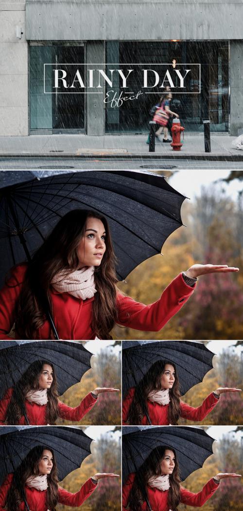 Rain Effect Mockup - 358572758