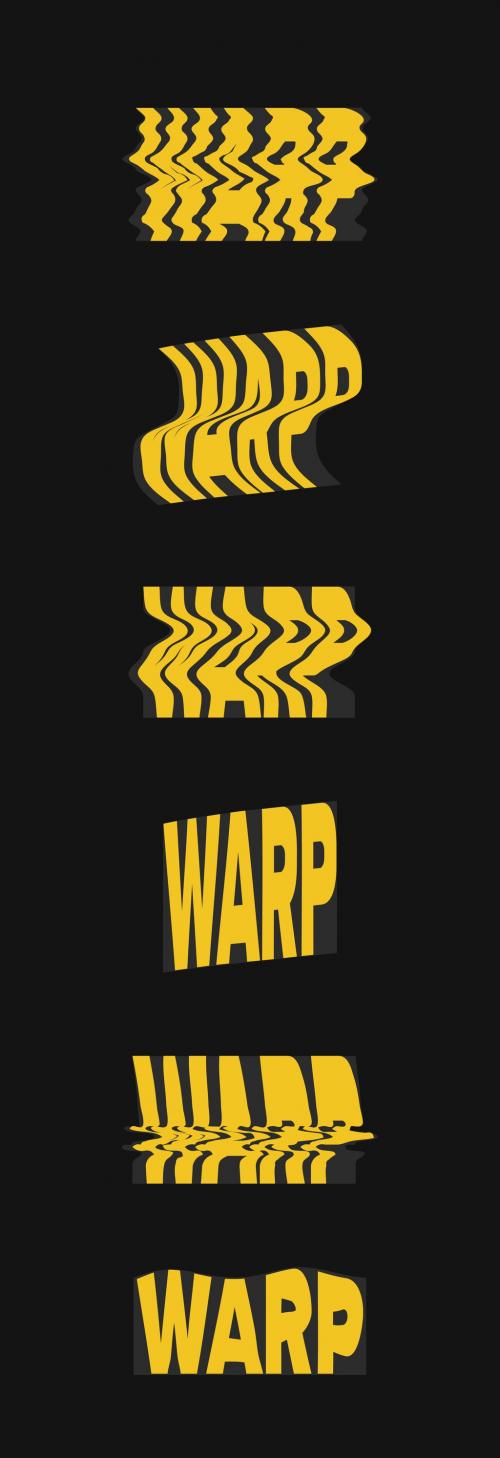 Vector Warp Text Effect Mockups - 358575500