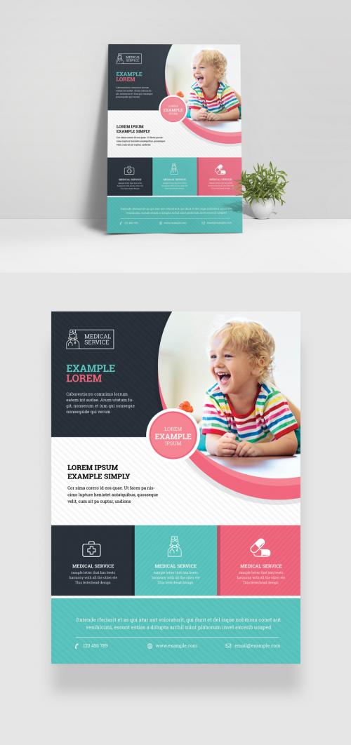 Medical and Health Care Flyer Layout - 358634815