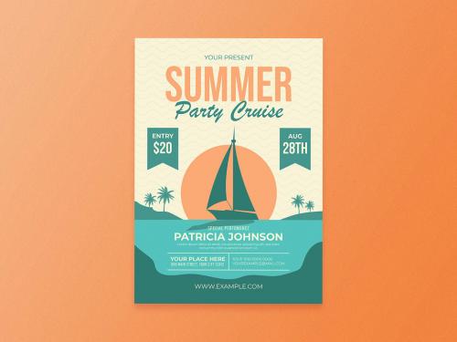 Summer Party Cruise Flyer Layout - 359478387