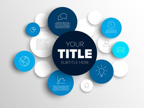 Multipurpose Infographic Layout with Blue Content Circles - 359502890