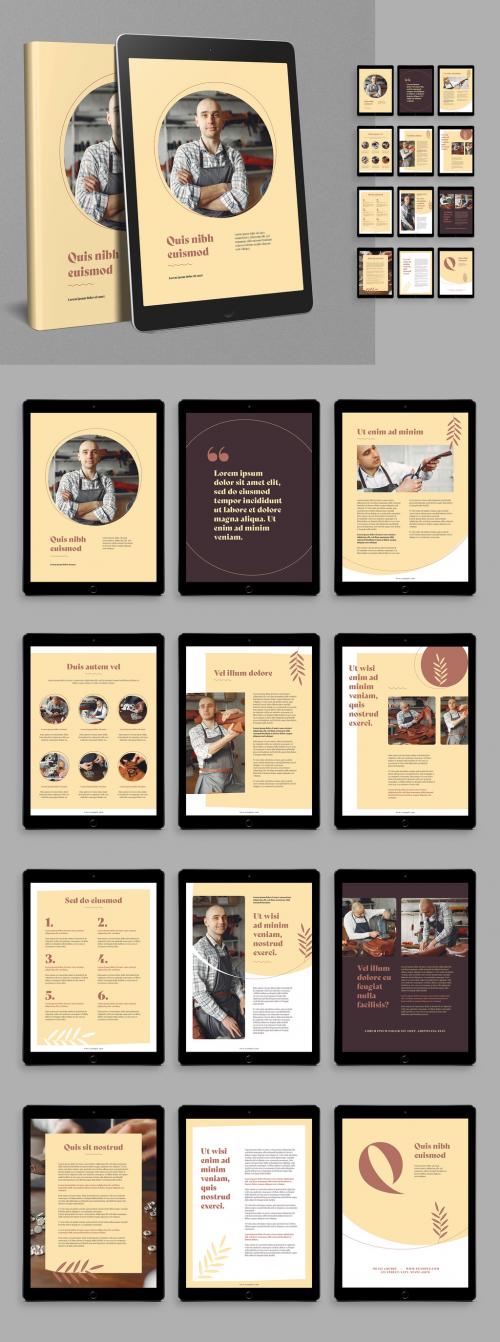 Ebook Layout with Brown Accents - 359512030