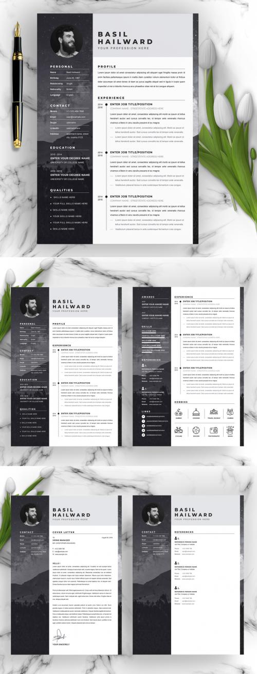 Resume Layout with Image Sidebar - 359523086