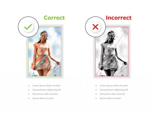 Correct vs Incorrect Infographic Layout - 359756844