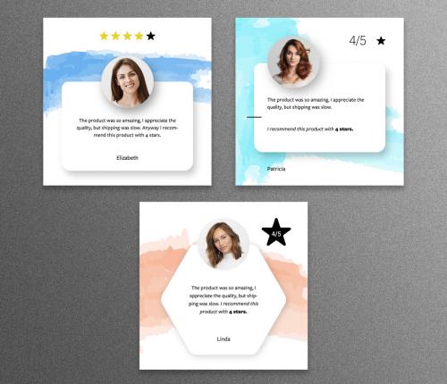 Product Review Social Media Post Layouts with Watercolor Backgrounds - 359757192