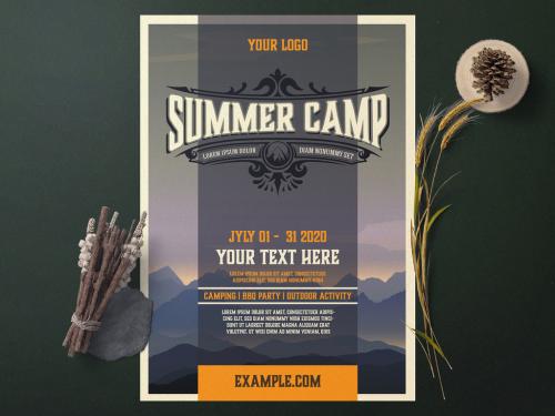 Summer Camp Event Flyer Layout - 359785868