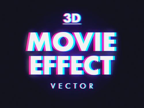 Retro 3D Text Effect - 359792482