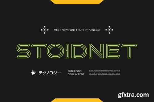 Stoidnet - Futuristic Display Font 2JJEHXT